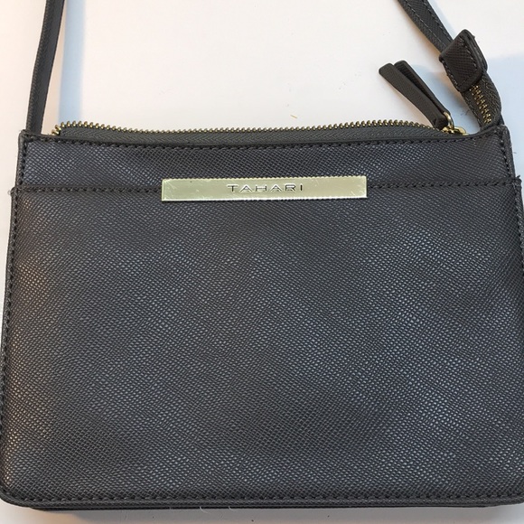 Tahari Handbags - TAHARI Gray Crossbody Bag
